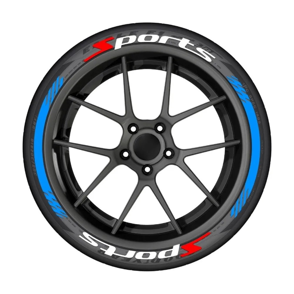 PVC Car Tire Wheel Sticker Reflective Waterproof Car Tire Letter Decal Rubber Tire Decal