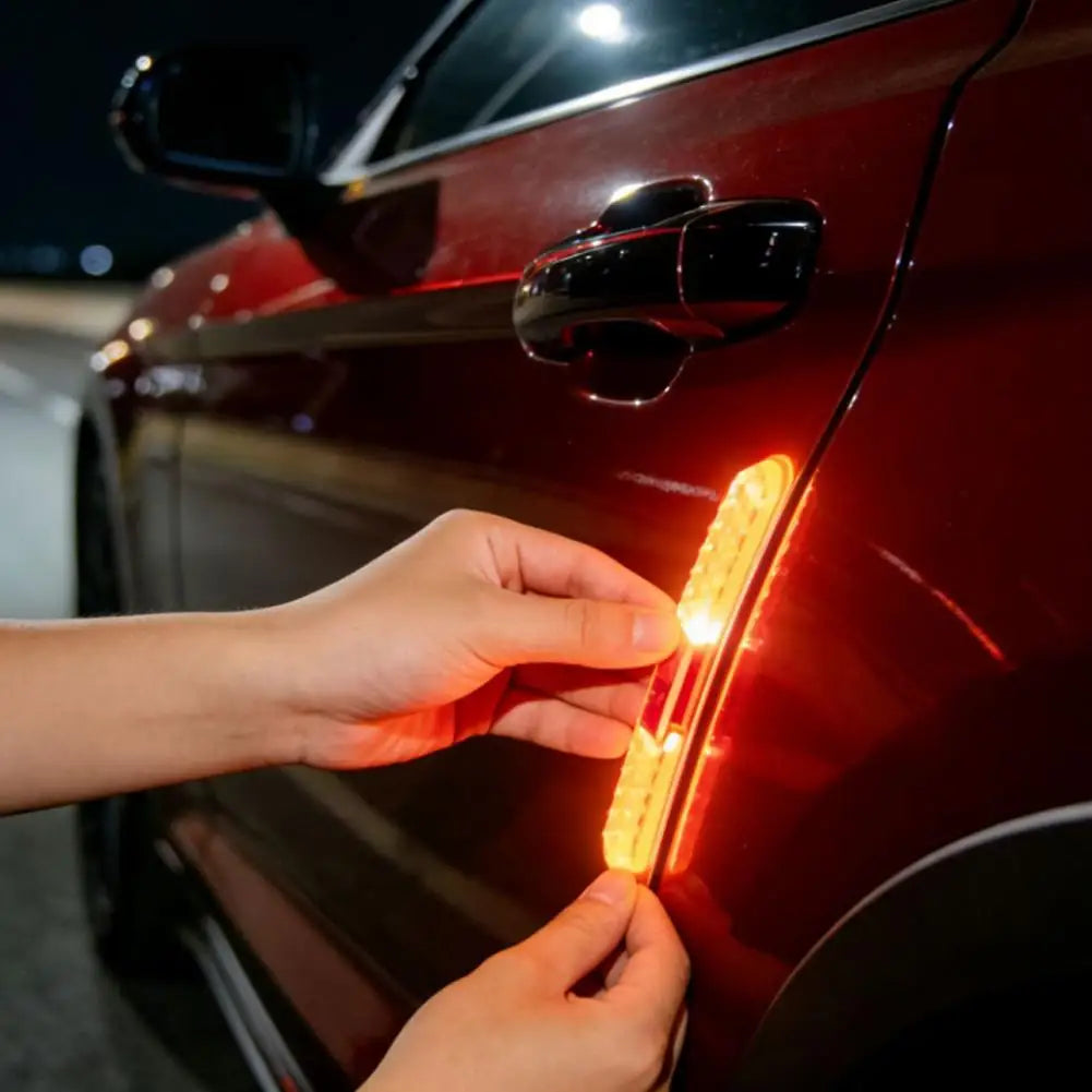 7 Colors Car Welcome Light Multifunctional LED Anti-collision Flashing Door Warning Light Car Atmosphere Light Warning Light