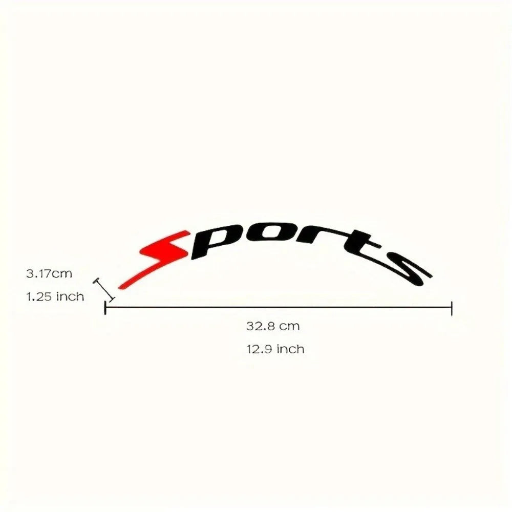PVC Car Tire Wheel Sticker Reflective Waterproof Car Tire Letter Decal Rubber Tire Decal